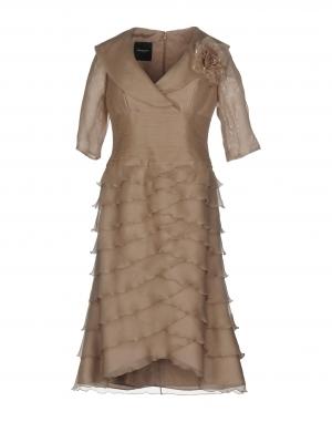 Платье до колена  - Зеленый цвет