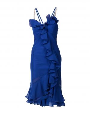 Платье до колена  - Синий цвет