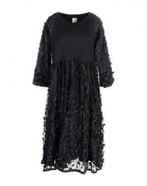 Платье до колена  - Черный цвет