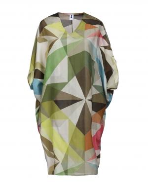 Платье до колена  - Зеленый цвет