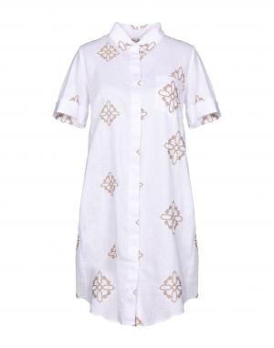 Короткое платье  - Белый,Красный цвет