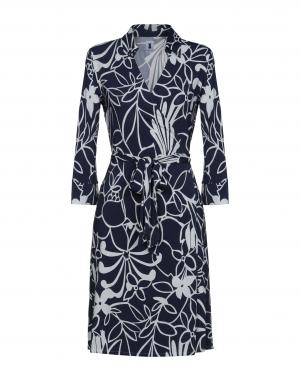 Платье до колена  - Розовый,Синий цвет