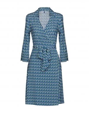 Короткое платье  - Голубой цвет