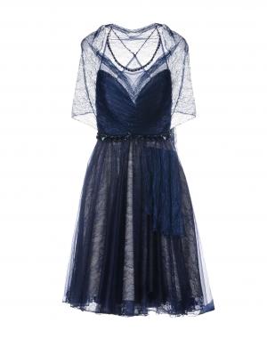 Платье до колена  - Синий цвет