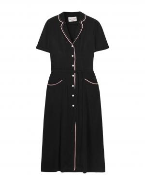Платье до колена  - Черный цвет