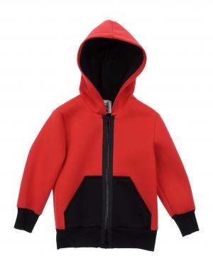 Толстовка  - Серый,Красный цвет