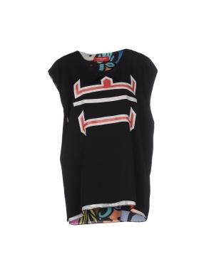 Топ без рукавов  - Черный цвет