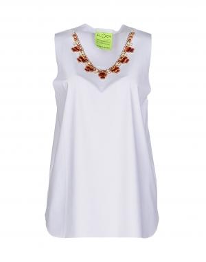 Топ без рукавов  - Белый цвет