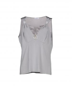 Топ без рукавов  - Черный,Серый цвет