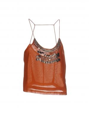 Топ без рукавов  - Коричневый цвет