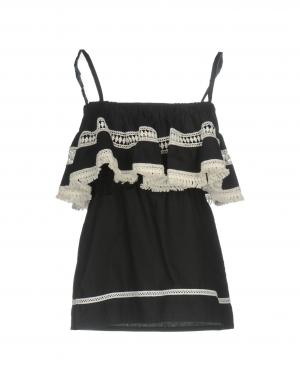 Топ без рукавов  - Черный цвет