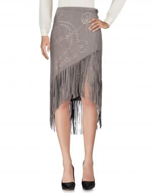 Юбка до колена  - Серый цвет