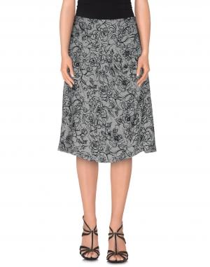 Юбка до колена  - Серый цвет