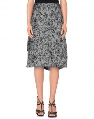 Юбка до колена  - Серый цвет