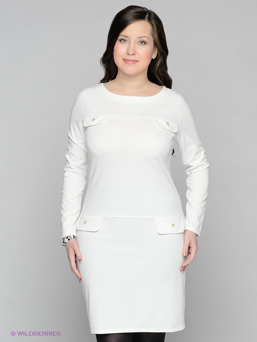 Платье  - белый  цвет