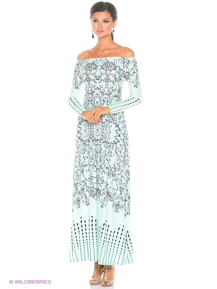 длинное платье  -  цвет