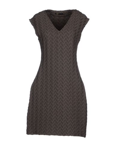 короткое платье  - Свинцово-серый цвет