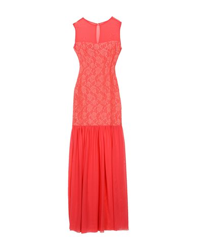 длинное платье  - Коралловый цвет