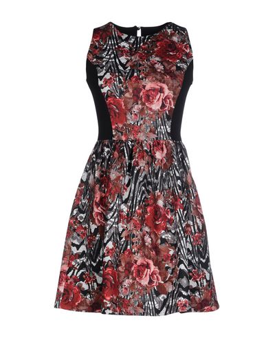 короткое платье  - Кирпично-красный цвет