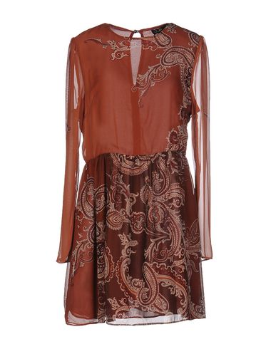 короткое платье  - Коричневый цвет