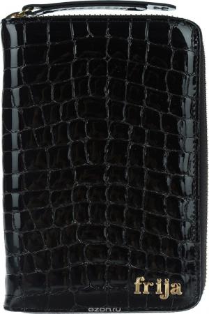 Портмоне  - черный, темно-серый меланж цвет