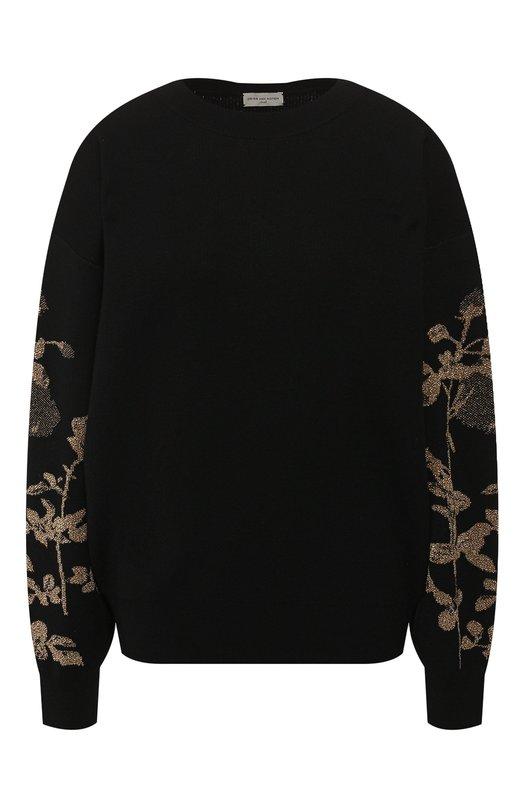 Шерстяной пуловер Dries Van Noten Свитер Dries Van Noten