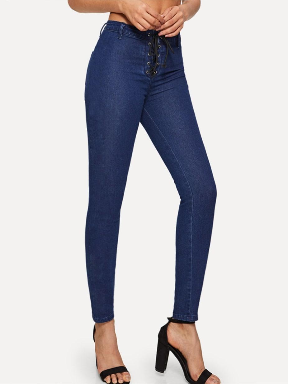 Джинсовый топ  - Синий цвет