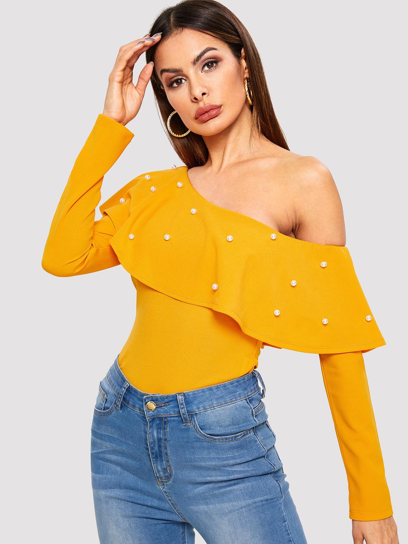 Джинсовый топ  - Синий цвет