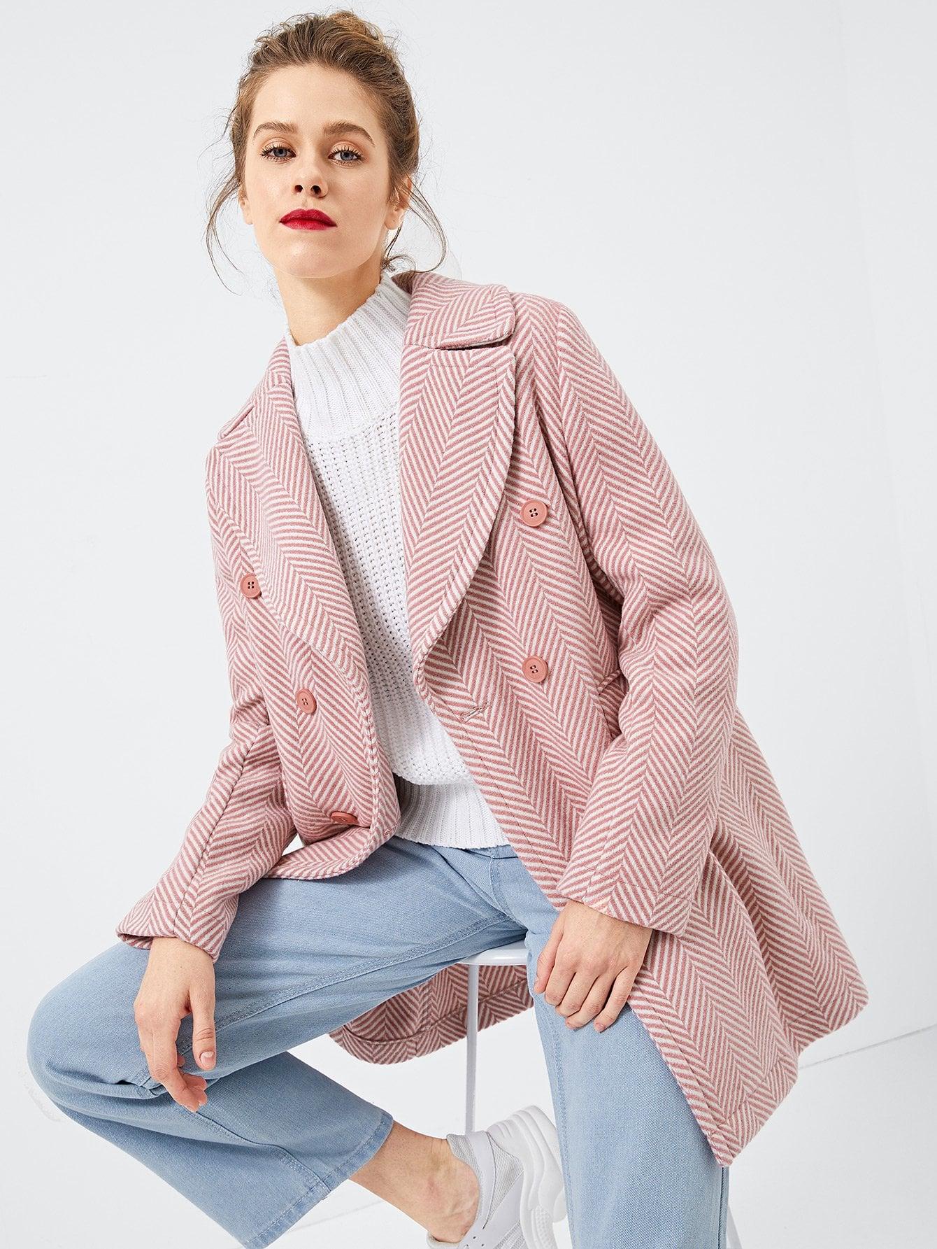 Комбинезон с оборками Пальто SheIn