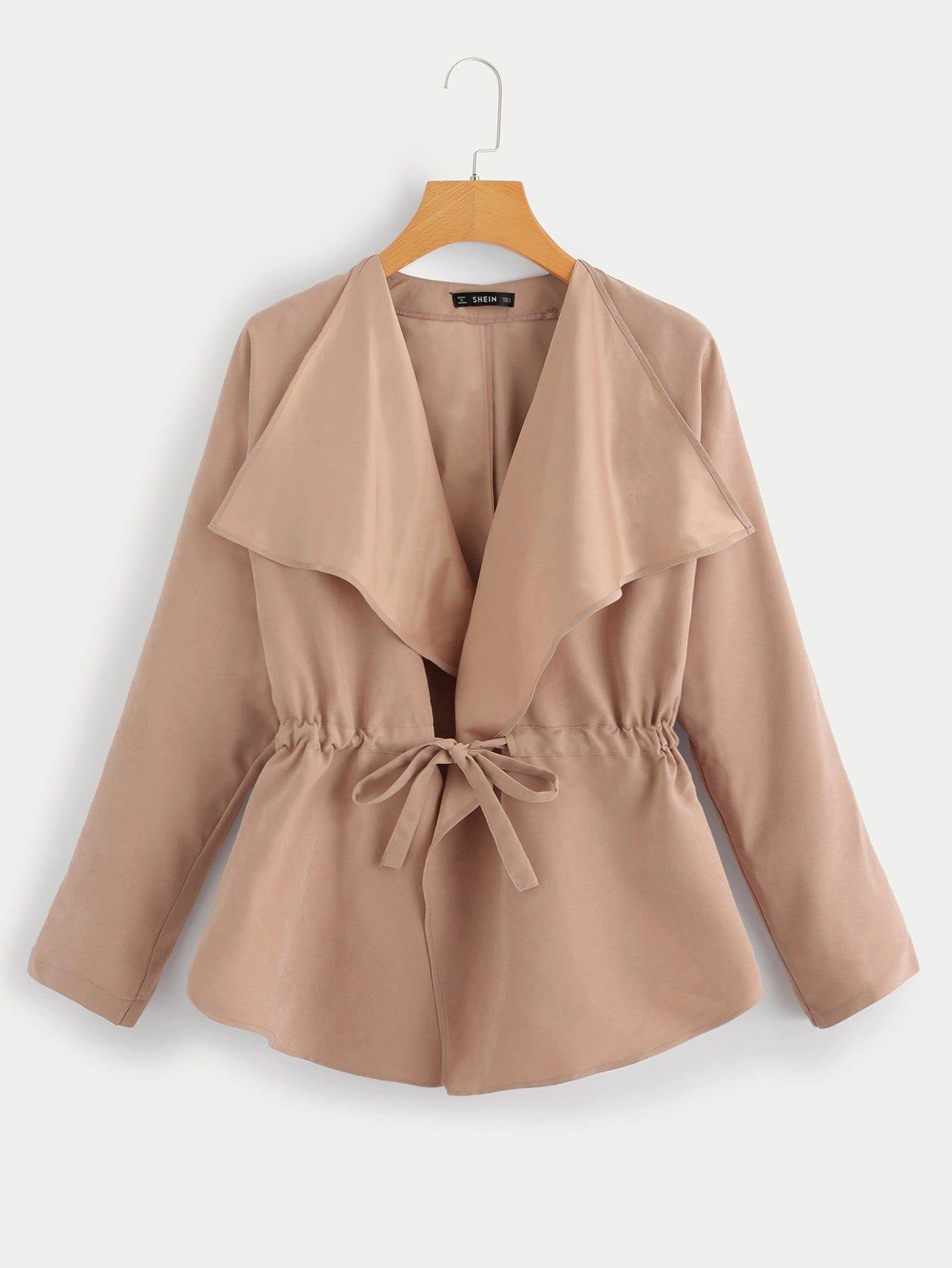 Criss Cross Back Spot Romper Пальто SheIn