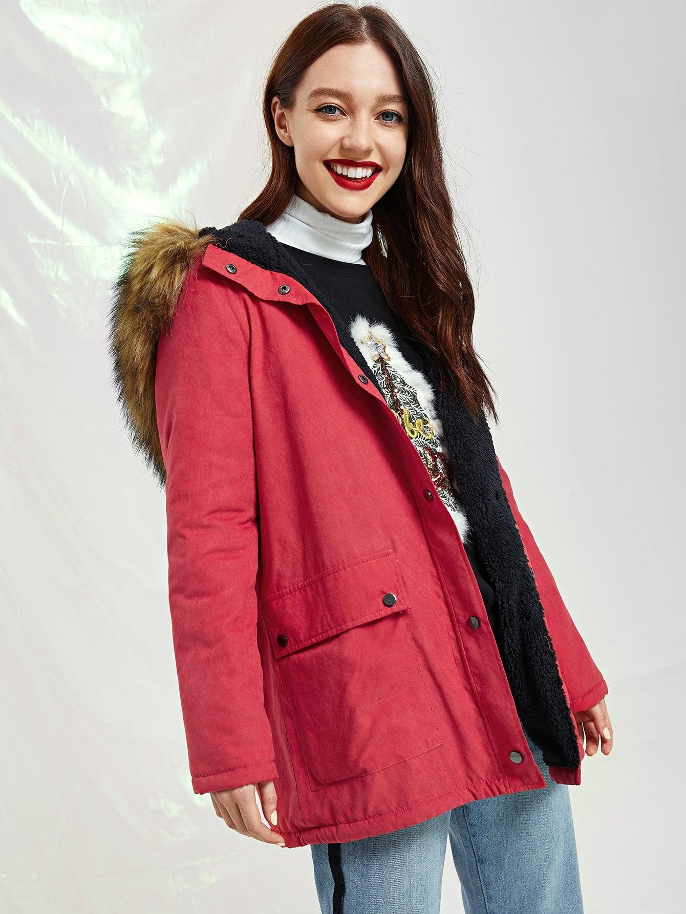 Верхняя часть плитки Пальто SheIn