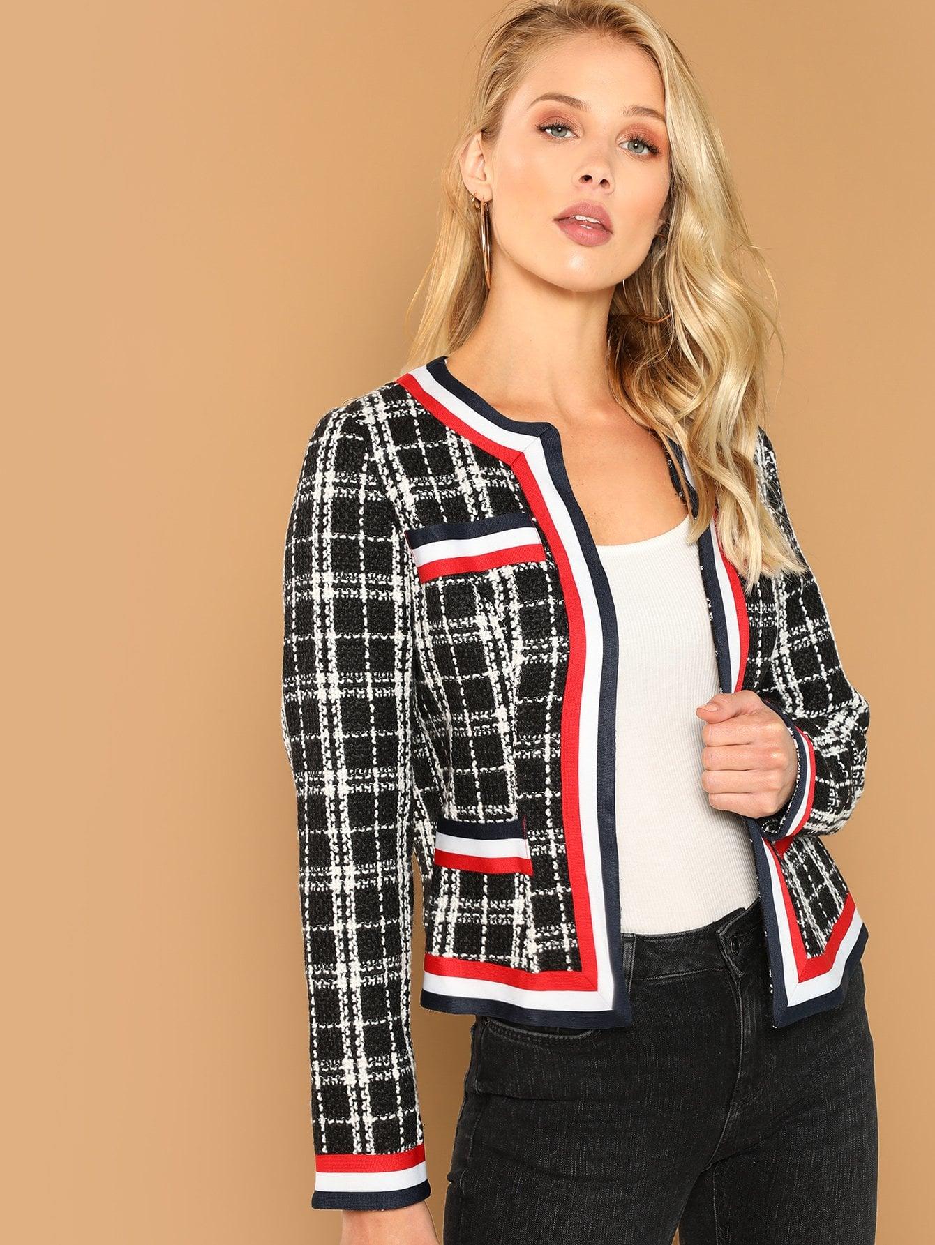 Комбинезон с широкими штанинами с молнией Пальто SheIn