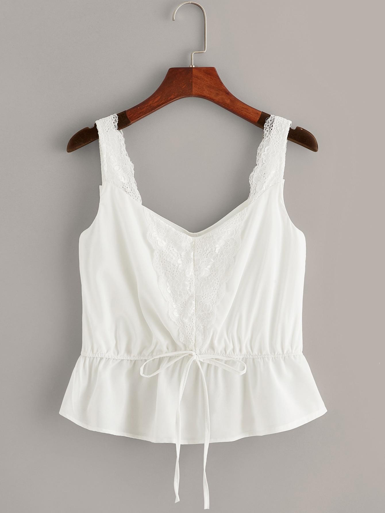 Цветочный комбинезон с оборкой Топ SheIn