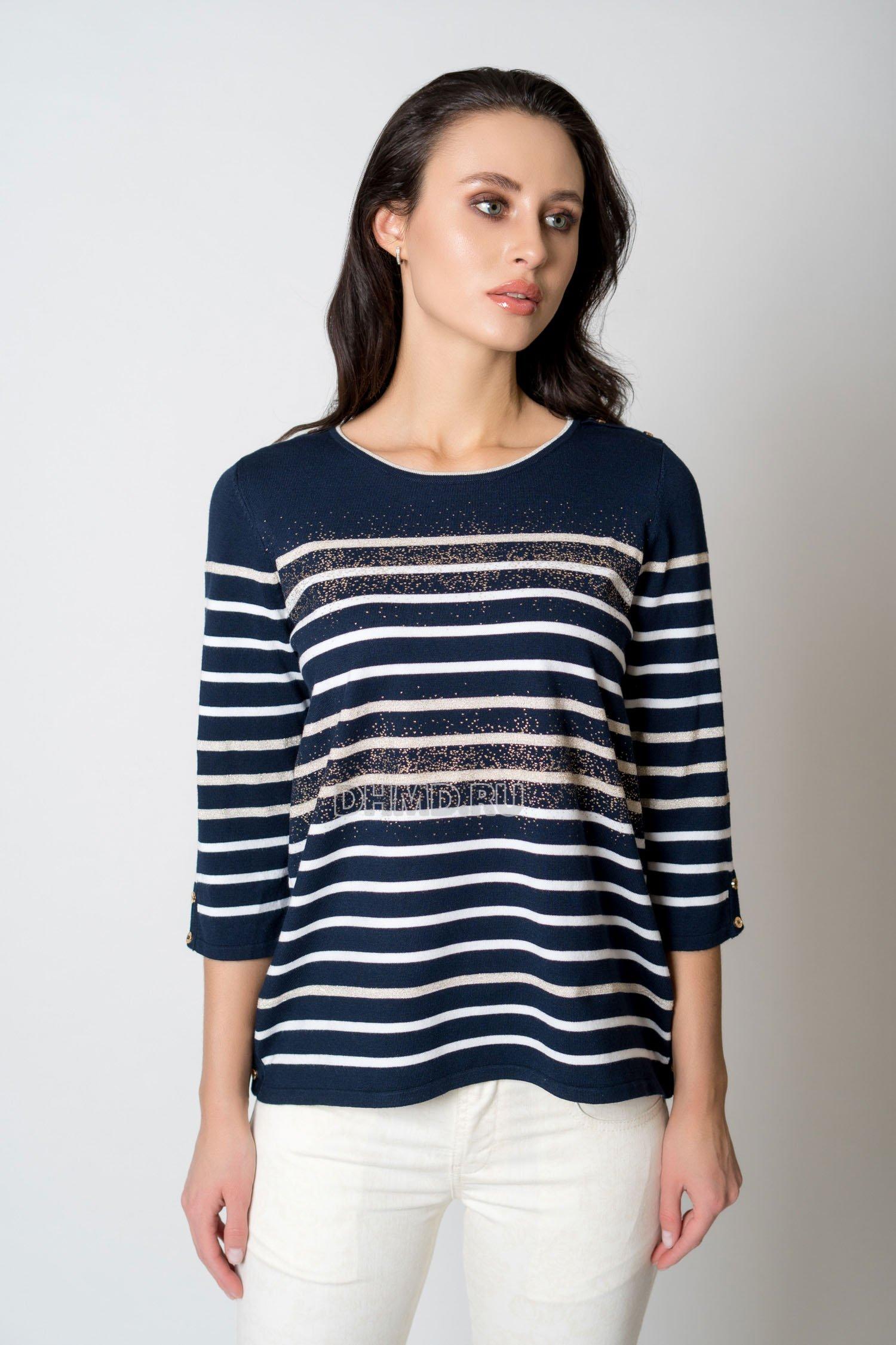 Блузка  - тёмно-синий цвет