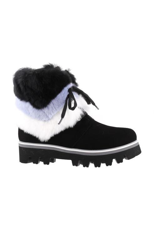 Ботинки  - Чeрный цвет