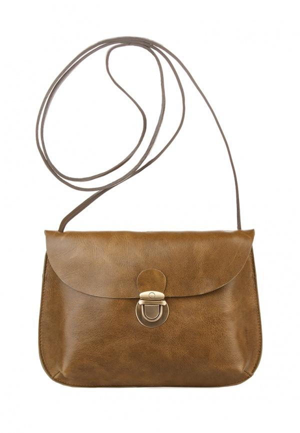 Сумка через плечо  - коричневый цвет