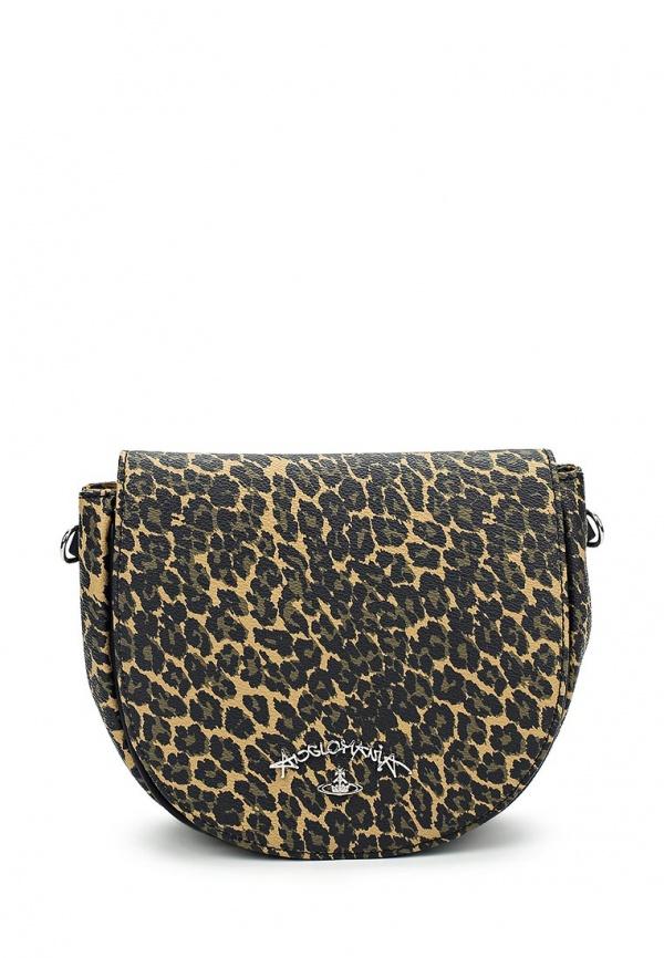 Сумка через плечо  - коричневый цвет