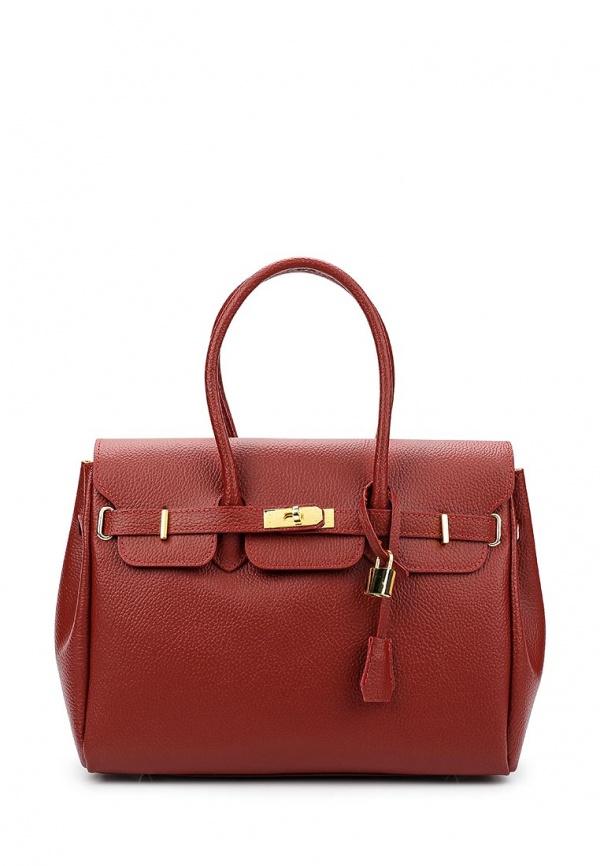 Каркасная сумка  - бордовый цвет