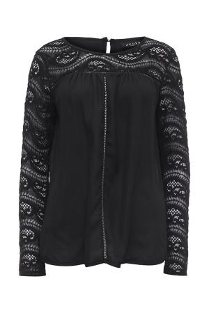 Блуза  - белый,черный цвет