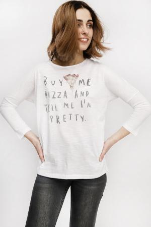 Лонгслив  - белый цвет