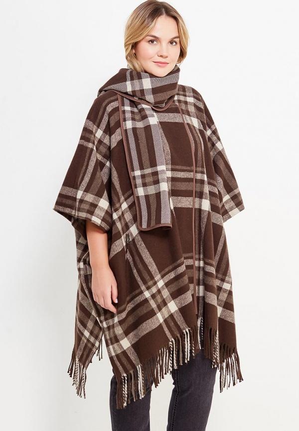 Пончо  - коричневый цвет