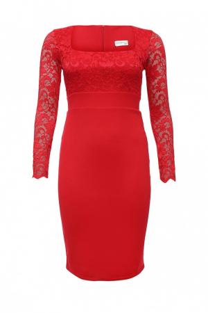 Платье  - красный цвет