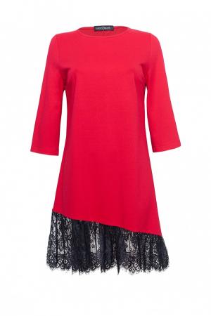 Платье  - красный цвет