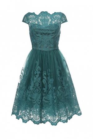 Платье  - зеленый цвет