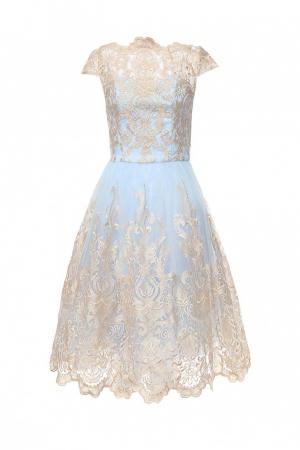 Платье  - голубой цвет