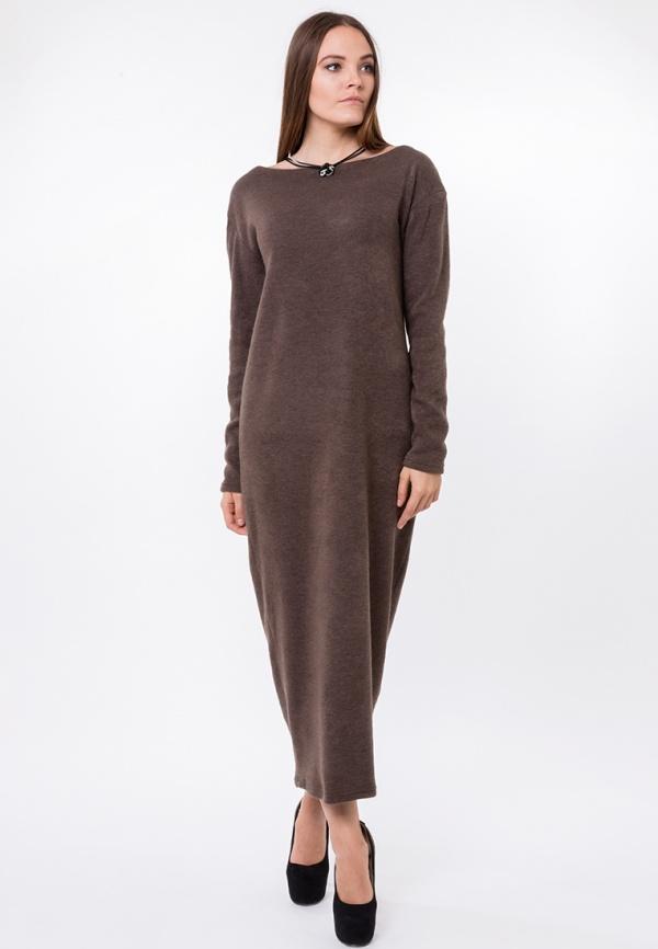 Платье  - коричневый цвет