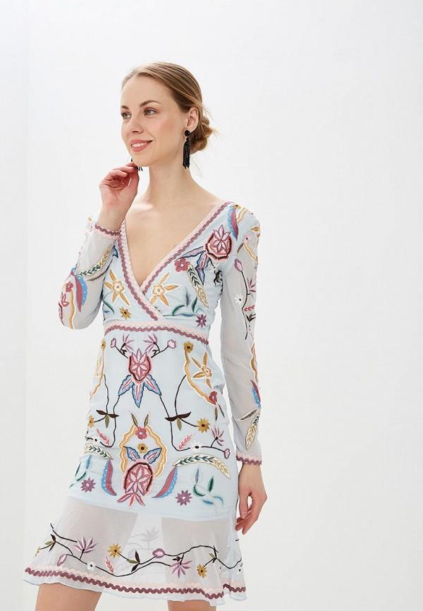 Платье  - голубой цвет