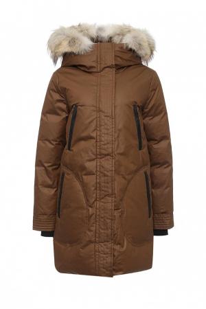 Пуховик  - коричневый цвет