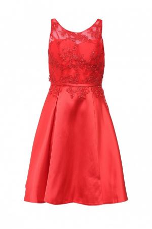 Платье  - красный цвет