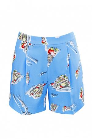 Шорты  - голубой, мультиколор цвет